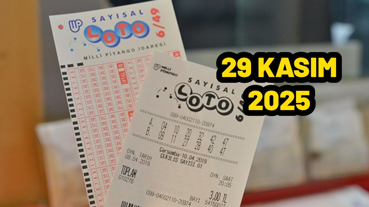Sayısal Loto 29 Kasım 2025 sonuçları! Çılgın Sayısal Loto kazanan sayılar