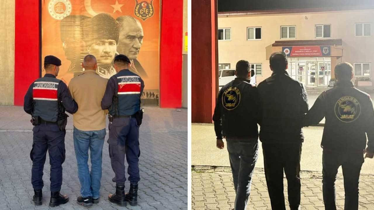 Sakarya'da 42 ve 28 yıl kesinleşmiş hapis cezası bulunan 2 hükümlü yakalandı