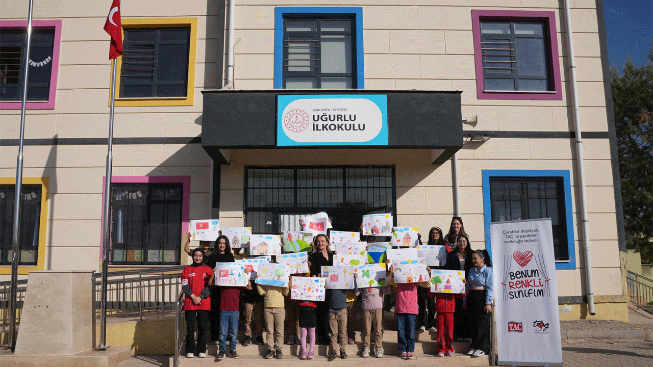 TAÇ ve TOG iş birliğiyle yürütülen “Benim Renkli Sınıfım” projesi Şanlıurfa’da hayata geçirildi