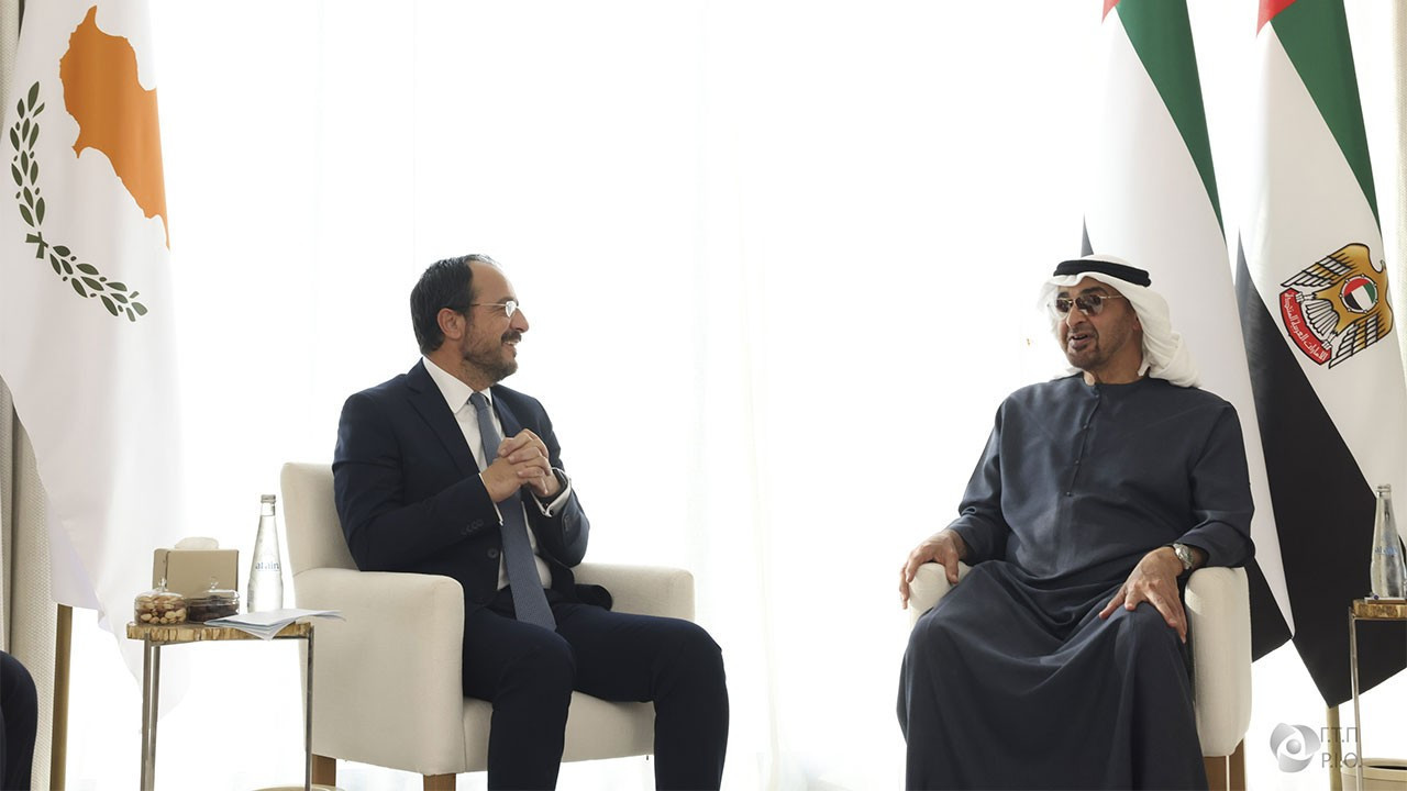 BAE Devlet Başkanı Al Nahyan, GKRY'yi ziyaret etti