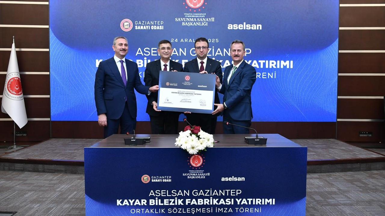 ASELSAN Gaziantep Kayar Bilezik Fabrikası için imzalar atıldı