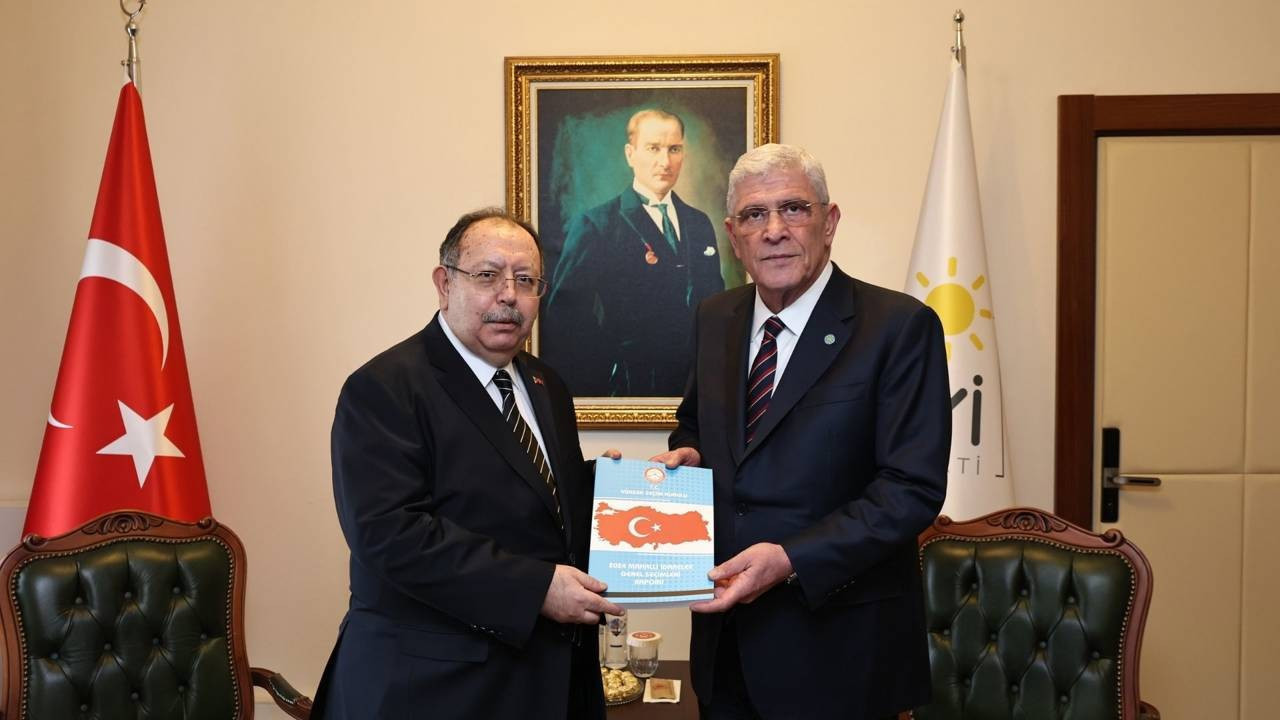 İYİ Parti lideri Müsavat Dervişoğlu, YSK Başkanı Yener ile görüştü