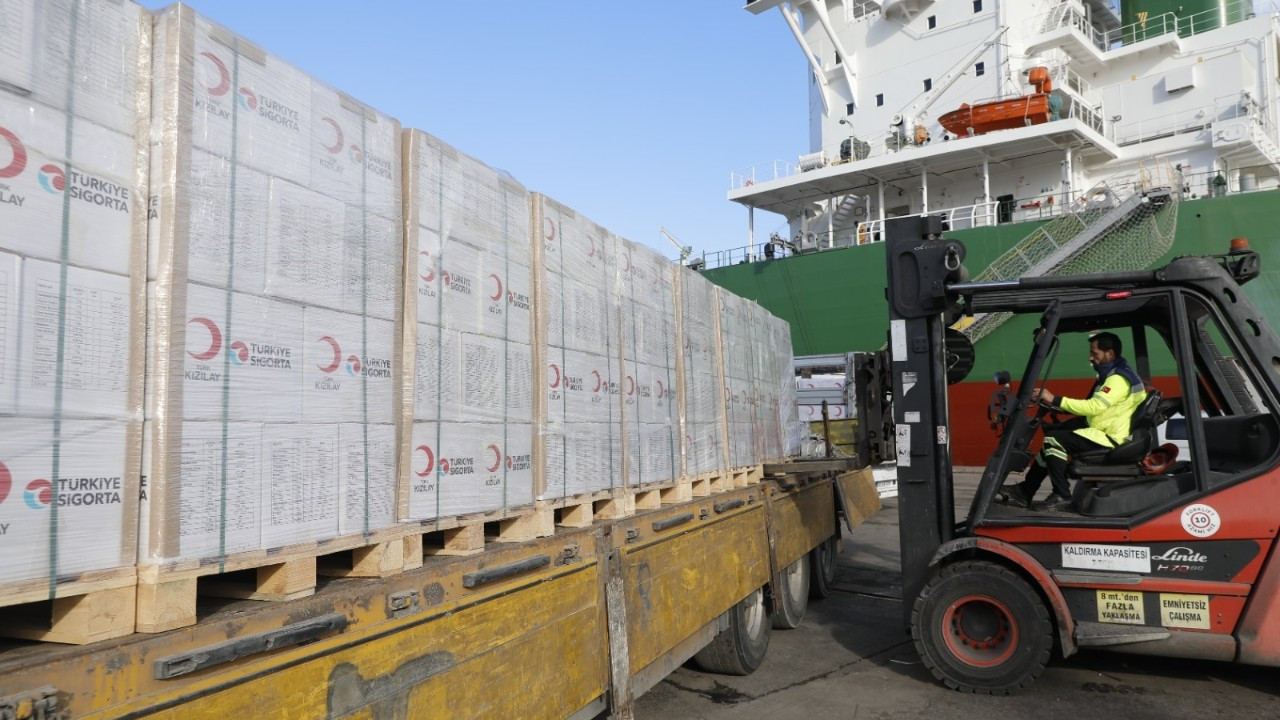 Türkiye Sigorta ve Türk Kızılay iş birliğiyle Gazze’ye destek