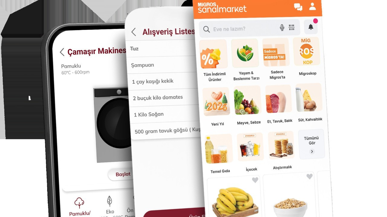 Vestel "Akıllı Yaşam" uygulamasına Migros Sanal Market'i entegre etti