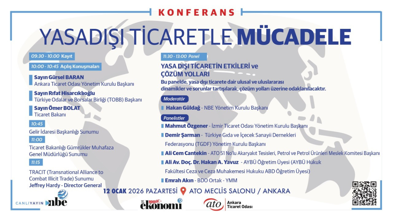Ekonomi Gazetesi ve ATO yasa dışı ticaretle mücadele konferansı düzenleyecek