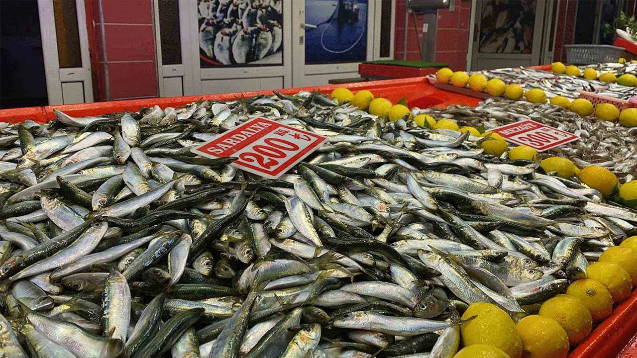 Bolu halk pazarında balık çeşitliliği fırtına nedeniyle azaldı