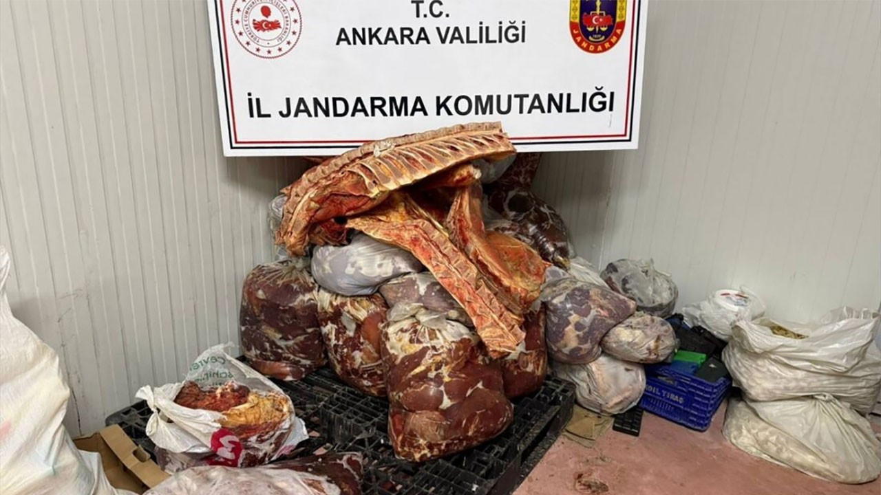 Ankara'da 11 bin 400 kilogram sahte et ve gıda ele geçirildi