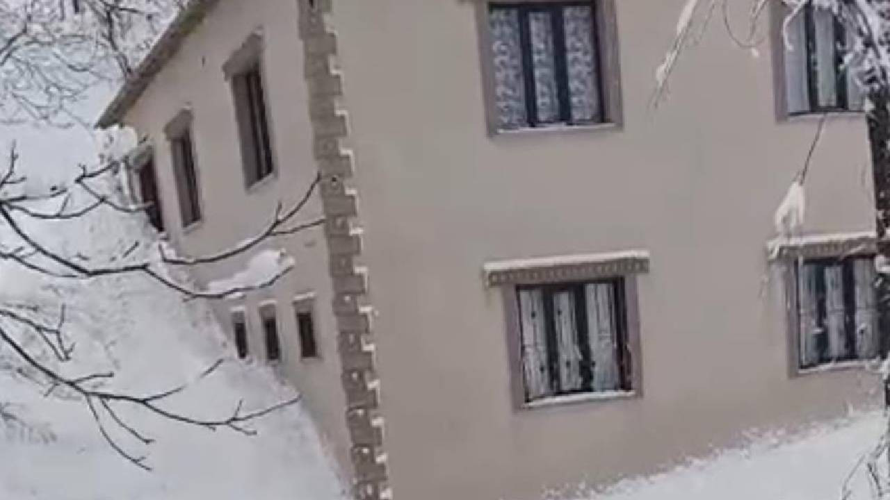 Yüksekova'da çığ yerleşim yerine indi: Facianın eşiğinden dönüldü (Video)