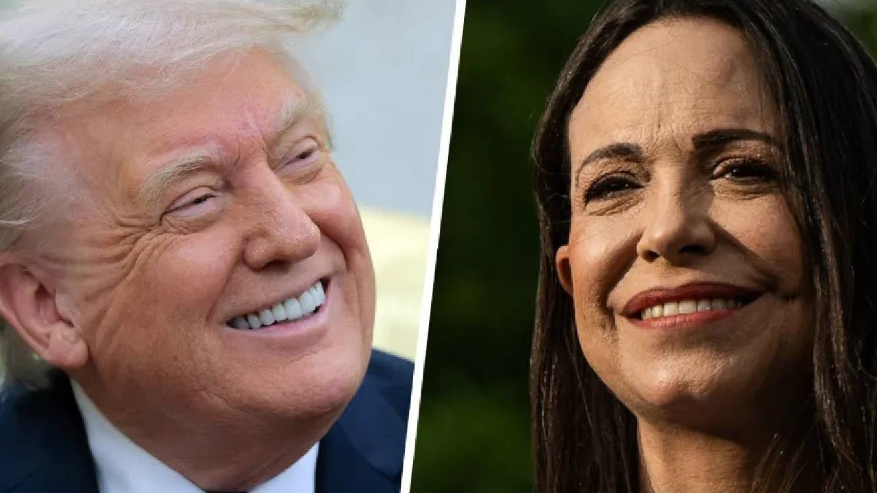 Venezuelalı muhalif lider Machado, Nobel Barış Ödülü'nü Beyaz Saray'da Trump'a sundu