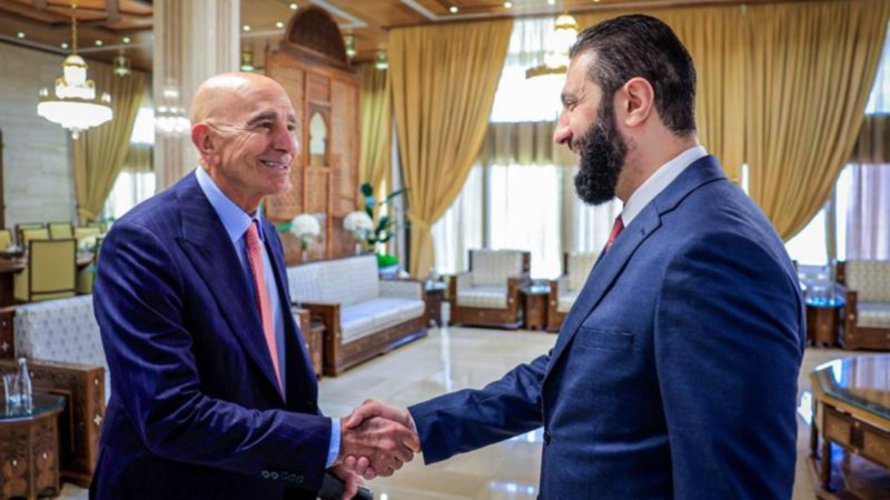 Şara, Şam'da ABD'nin Suriye Özel Temsilcisi Tom Barrack'la görüştü