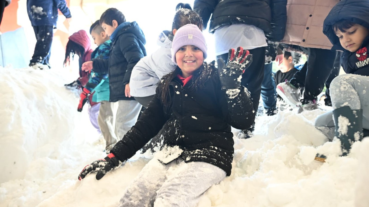 Adanalıların kar keyfi!