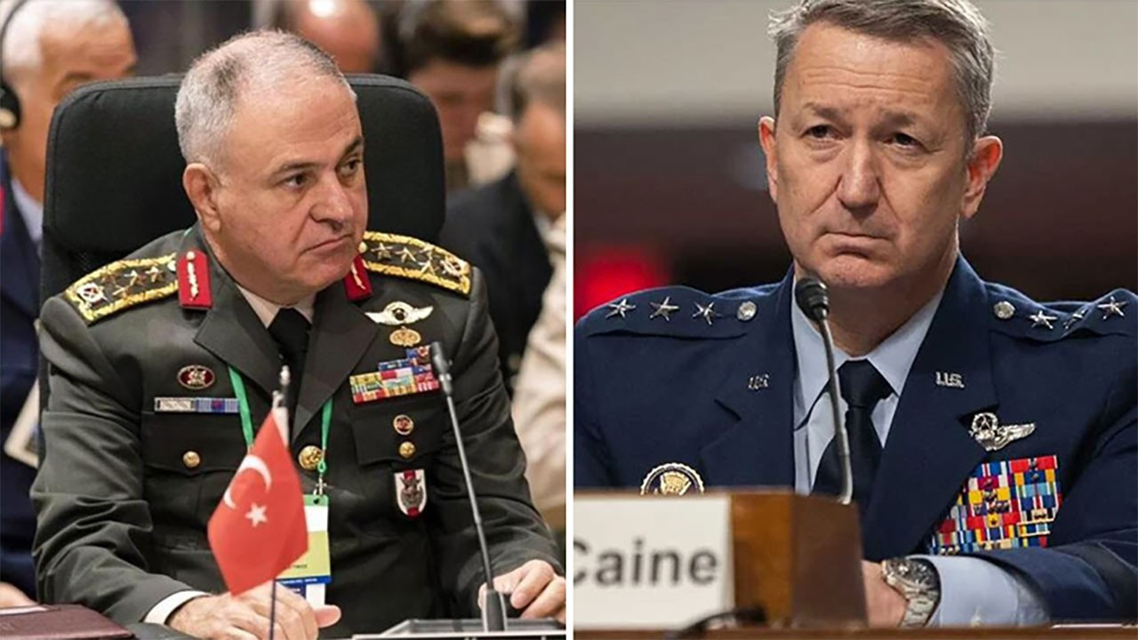 Genelkurmay Başkanı Orgeneral Bayraktaroğlu, ABD'li mevkidaşı Orgeneral Caine ile görüştü