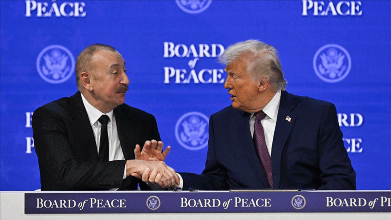 Trump ve Aliyev, Davos'ta bir araya geldi