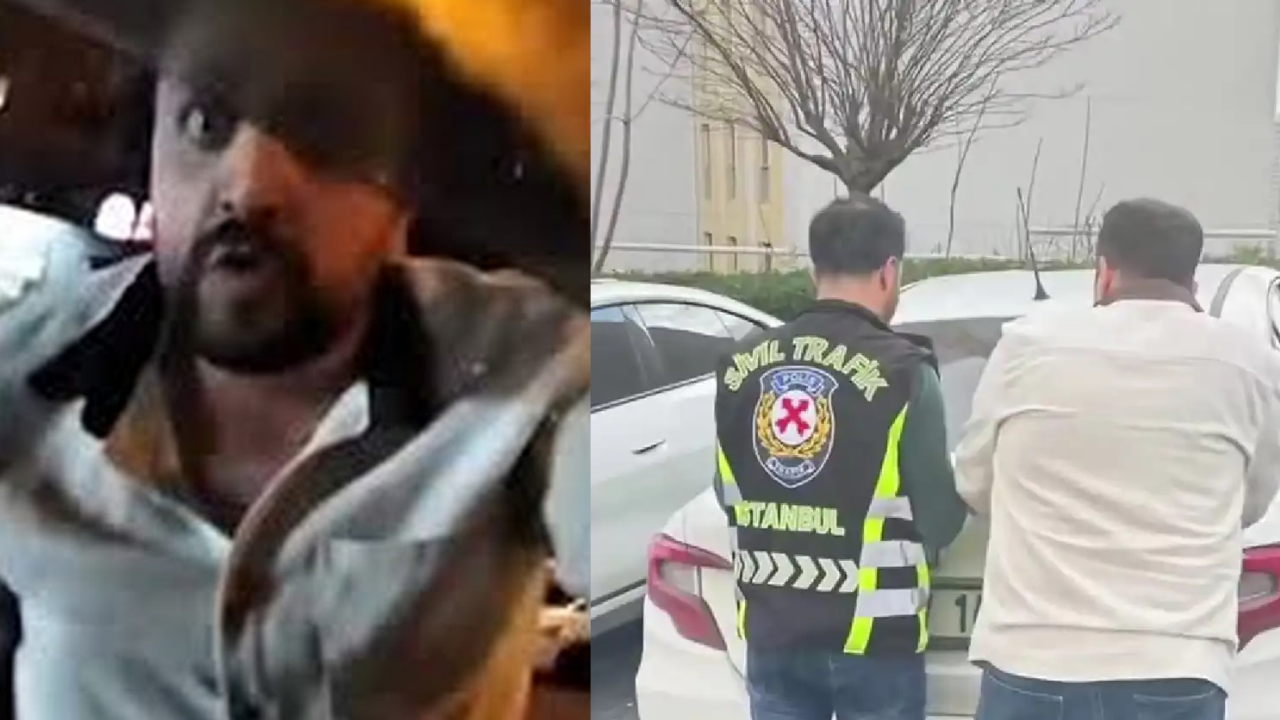 İstanbul'da kafasıyla araç camını kırarak sürücüye saldıran kişi gözaltına alındıı