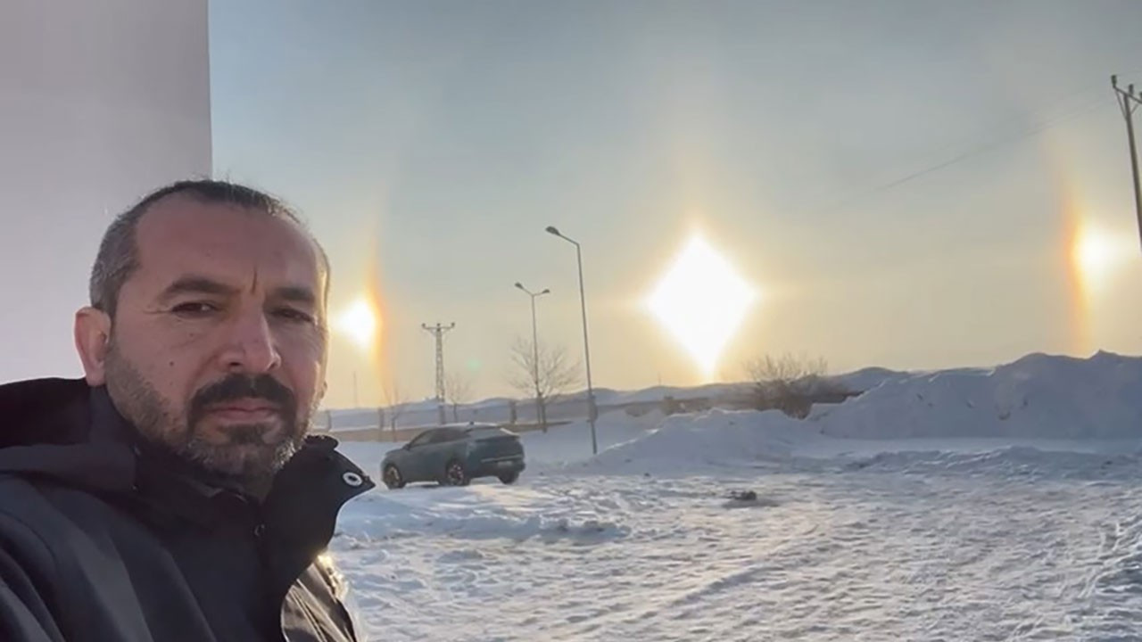 Gökyüzünde beliren yalancı güneşler şaşırttı