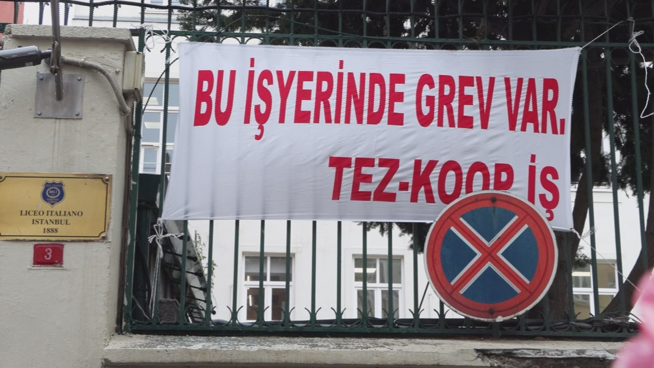 Özel İtalyan Lisesi’nde Türk öğretmenler greve gitti