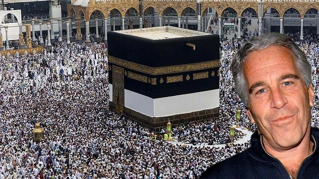 Epstein belgelerinde tartışma yaratan detay: Kâbe örtüsünü yere serdiği görüntü ortaya çıktı