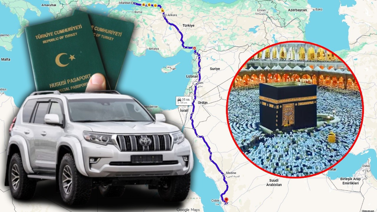 Son dönemde popüler oldu; Özel araçla 3 kişinin uçak bileti parasına umre yapılıyor!