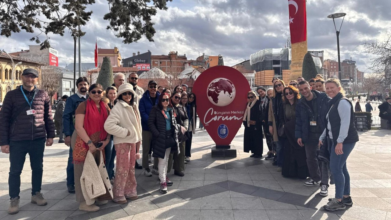 Uluslararası seyahat acenteleri Çorum’u gezdi