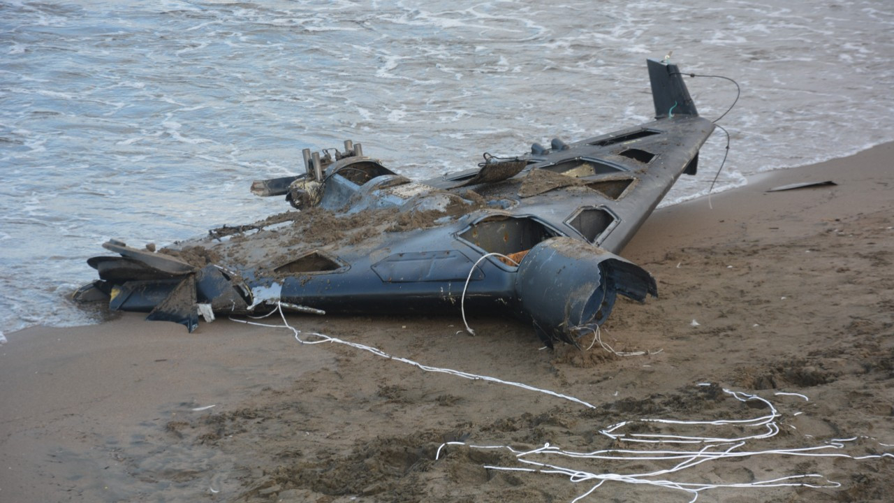 Ordu'da sahile vuran İHA panik yarattı, İran yapımı kamikaze çıktı