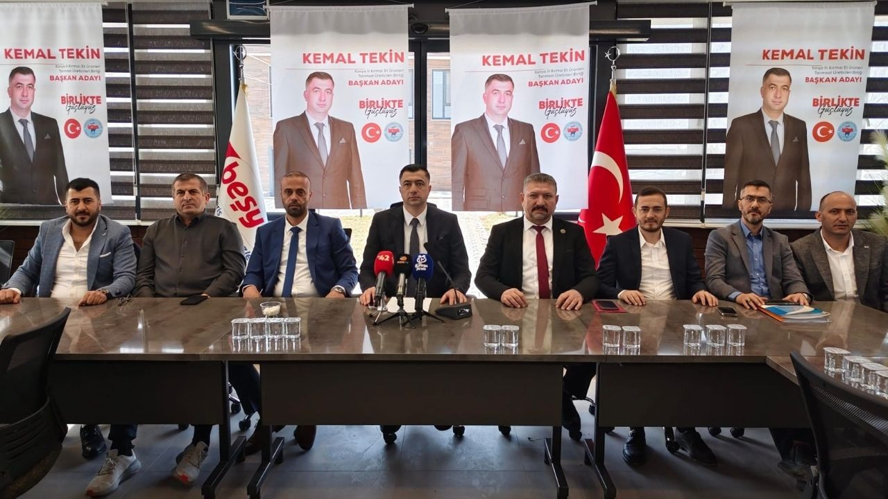 Konya Kırmızı Et Üreticileri Birliği’nde Kemal Tekin adaylığını duyurdu