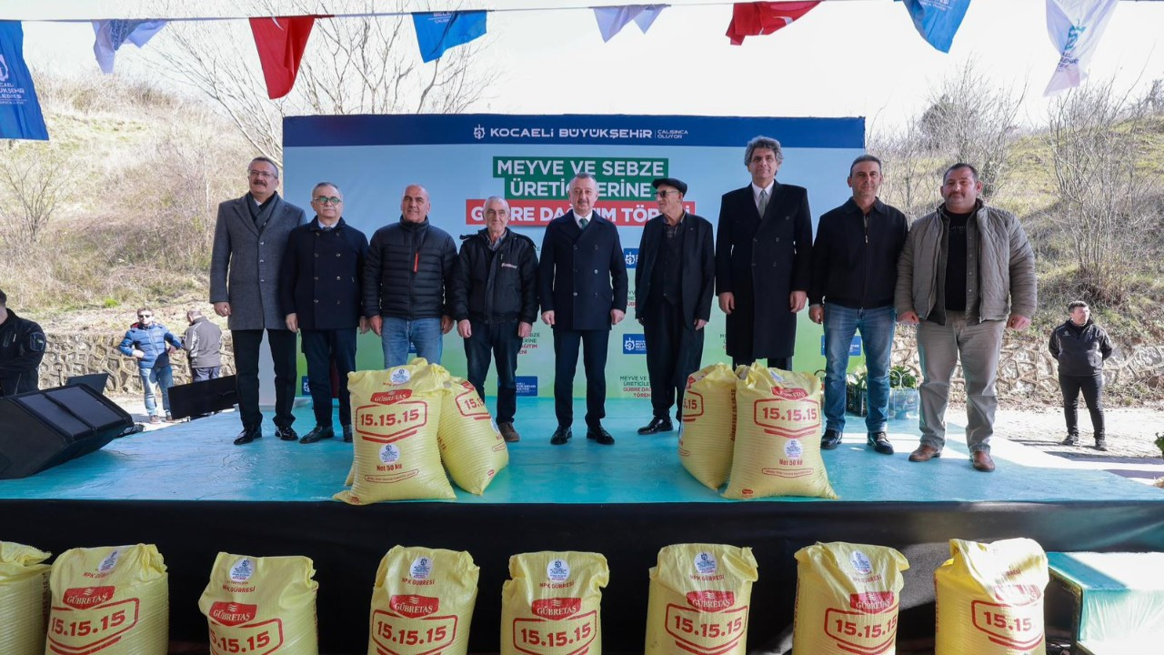 Kocaeli Büyükşehir Belediyesi 5 bin çiftçiye gübre dağıtımına başladı