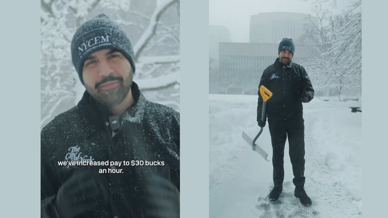 Mamdani, New York'ta kar küreyenlere saatlik 30 dolar ücret verileceğini duyurdu