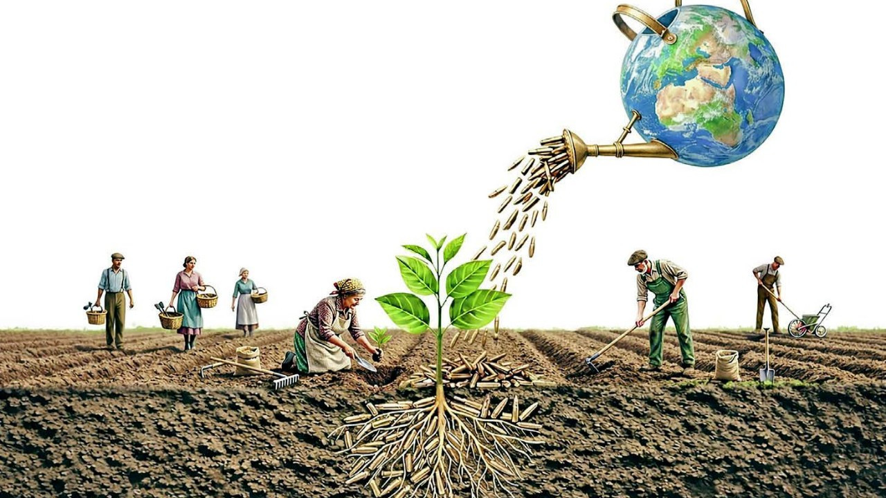 Savaşta yeni cephe tarım!