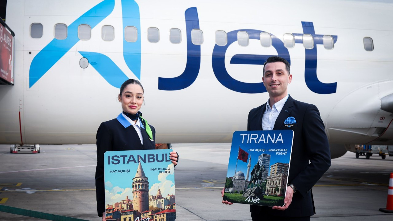 AJet’in Tiran seferleri başladı