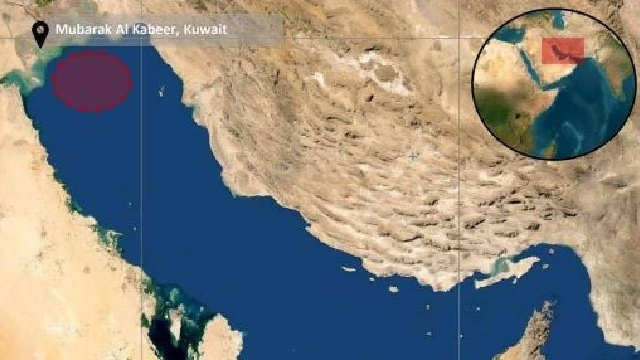 Kuveyt açıklarındaki petrol tankerinde patlama