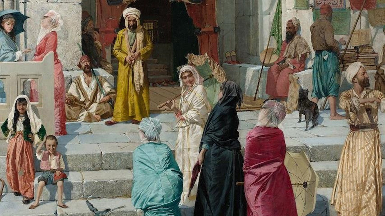 Osman Hamdi Bey'in "Cami Kapısında" tablosu Londra'da müzayedeye çıkıyor