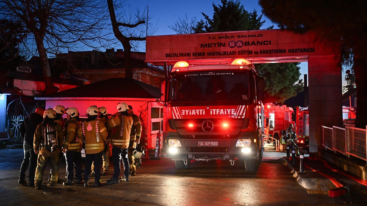Sarıyer'de Baltalimanı Kemik Hastanesi’nde yangın paniği: Hastalar tahliye edildi
