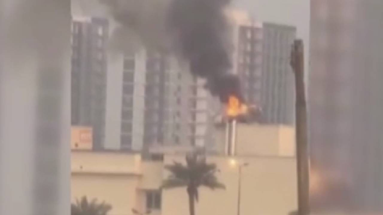 ABD'nin Irak’ta Bağdat Büyükelçiliği'ne füze isabet etti (Video)