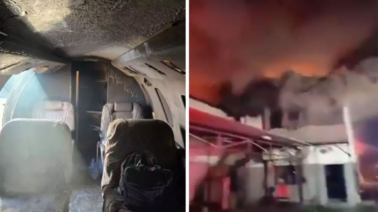 İran'ın misillemelerinde İsrail'in Ben Gurion Havalimanı'nda 3 özel uçak hasar aldı