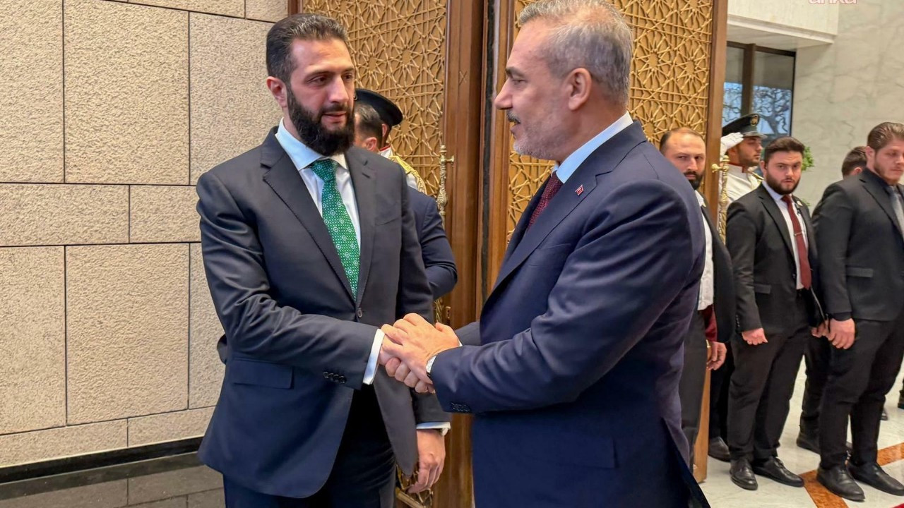 Suriye Cumhurbaşkanı Şara, Bakan Fidan'ı kabul etti