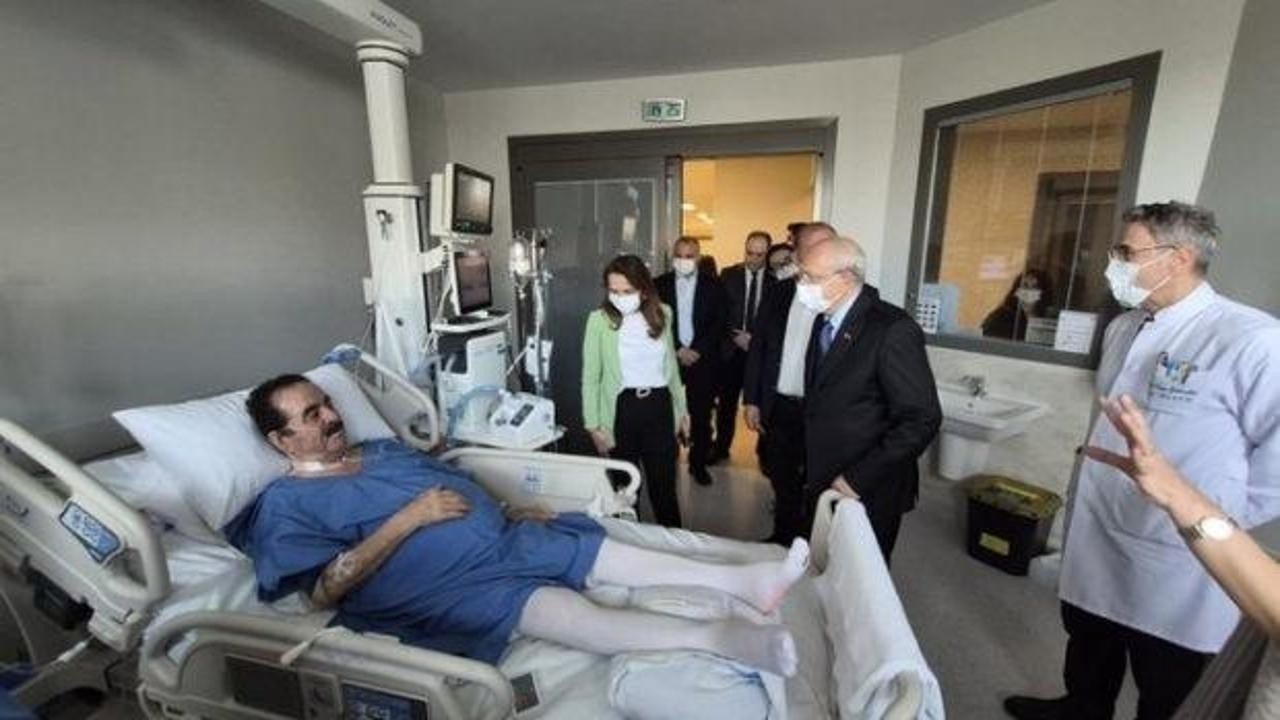 Kılıçdaroğlu, İbrahim Tatlıses'i hastanede ziyaret etti