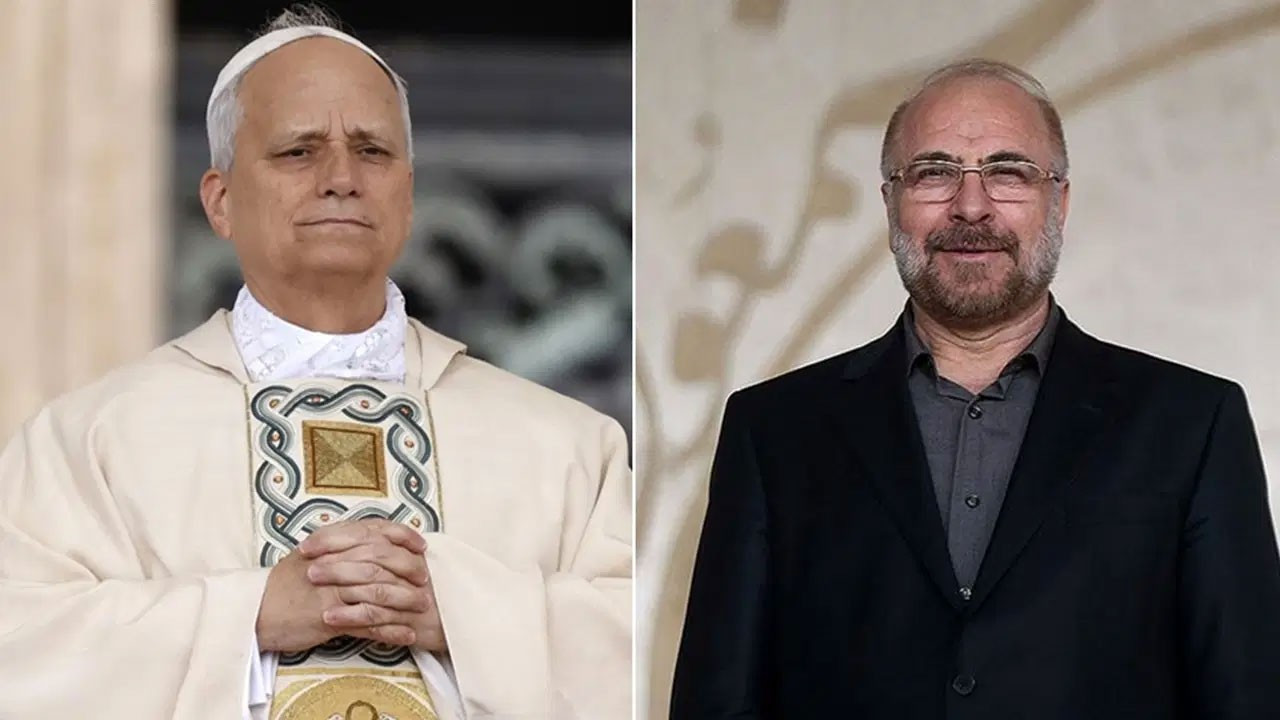 İran Meclis Başkanı, "Trump yönetiminden korkmuyorum" diyen Papa 14. Leo'ya teşekkür etti