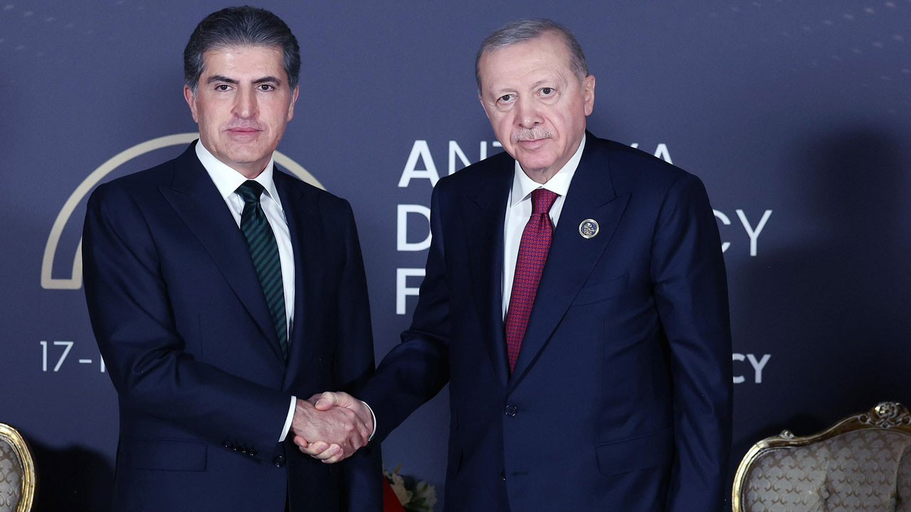 Erdoğan, IKBY Başkanı Barzani'yi kabul etti