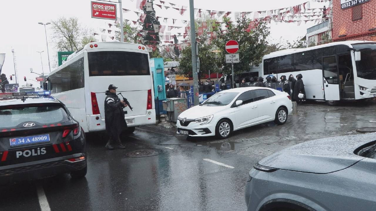 1 Mayıs'ta Beşiktaş'ta yoğun güvenlik önlemi (Video)