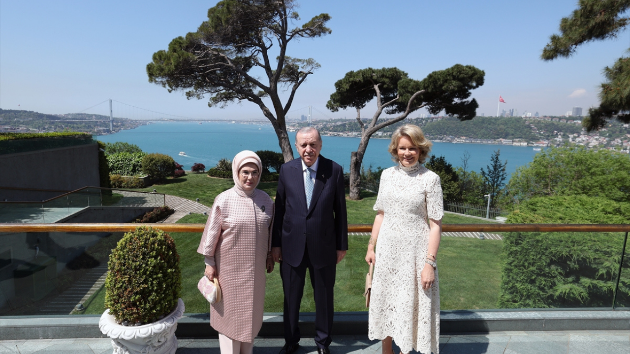Cumhurbaşkanı Erdoğan, Belçika Kraliçesi Mathilde'yi kabul etti