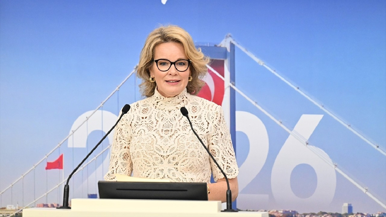 Belçika Kraliçesi Mathilde, TCMB İstanbul Finans Merkezi Yerleşkesi'ni ziyaret etti