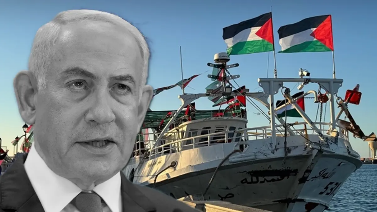 İsrail'den, Sumud Filosu'na saldırdı