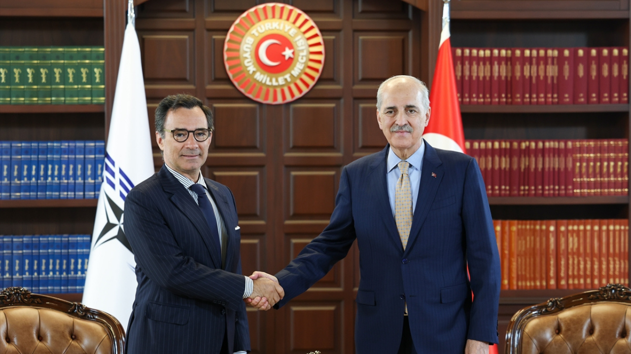 TBMM Başkanı Kurtulmuş, NATO PA Başkanı Perestrello ile görüştü