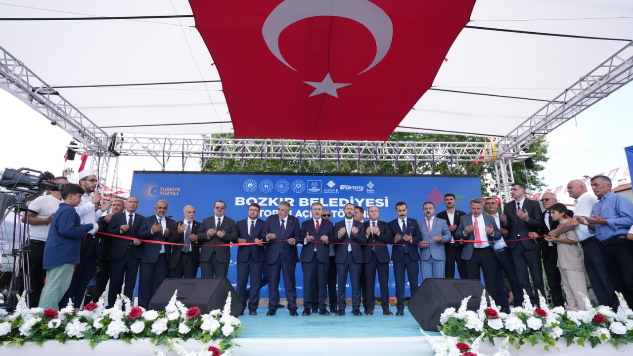 Bozkır'da 130 milyon liralık yatırımların toplu açılışı yapıldı