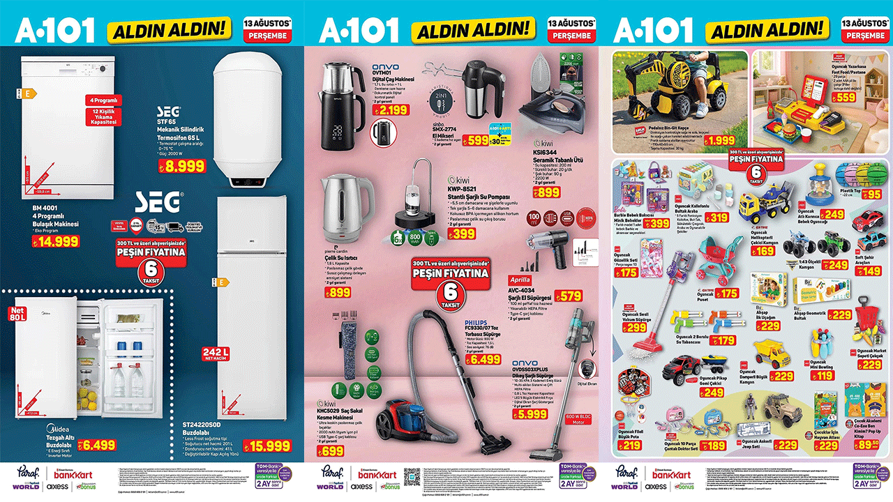 A101’DE CÜZDANINIZI RAHATLATACAK AVANTAJ GÜNLERİ BAŞLIYOR! BAKMADAN GEÇMEYİN! (A101 13-19 AĞUSTOS)