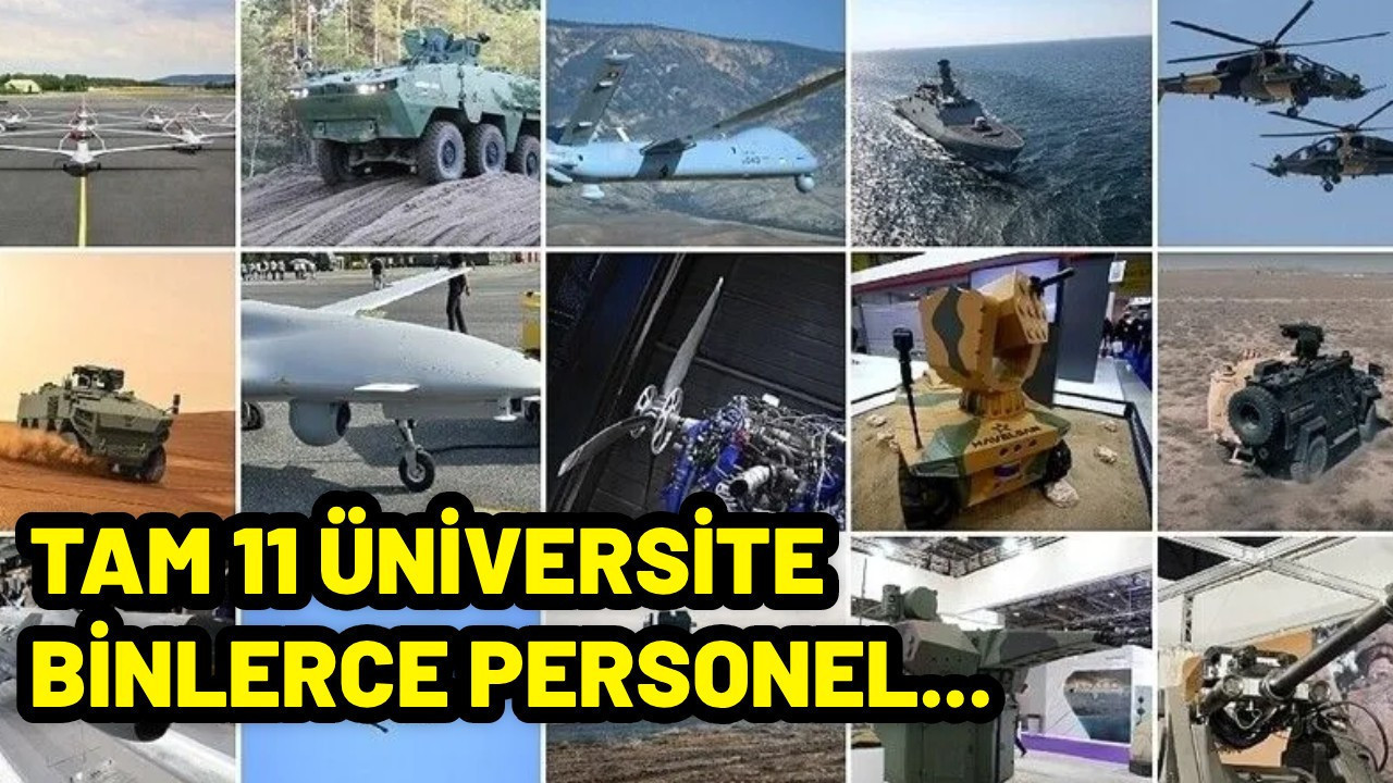Story highlights universities chosen by major Turkish defense firms