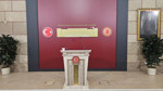 TBMM'de salonda düzenleme: Fon değişti, logo eklendi