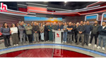 Halk TV çalışanları, kayyum kararına tepki gösterdi
