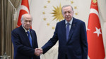 Cumhurbaşkanı Erdoğan, Bahçeli ile görüştü