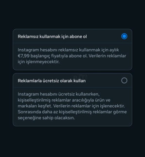 Instagram’dan reklamsız abonelik modeli: Aylık ücreti belli oldu - Resim : 1